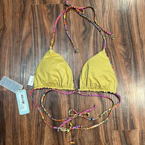 SOLD Luli Fama Shore Thing Reversible Looped Triangle Top - Picture 11 of 16